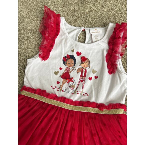Little Girls size 7, Tommy Bahama Valentine Dress with Bracelets - Picture 2 of 5